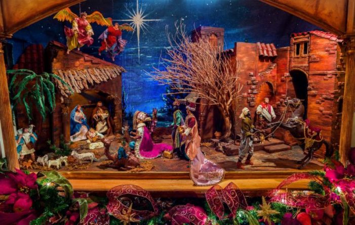 Friends share nativity scenes with community