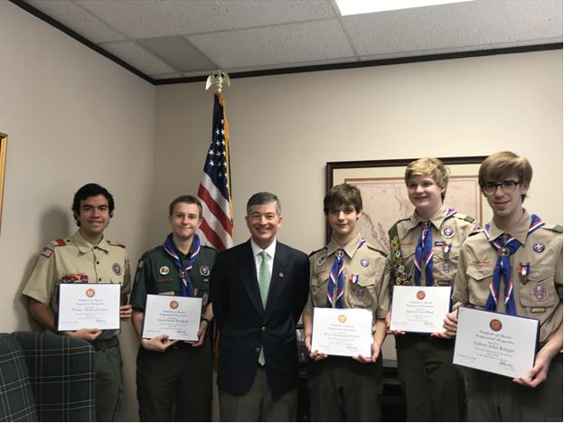 East Dallas celebrates five new Eagle Scouts