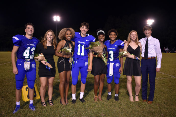 Homecoming Court presented at pep rally