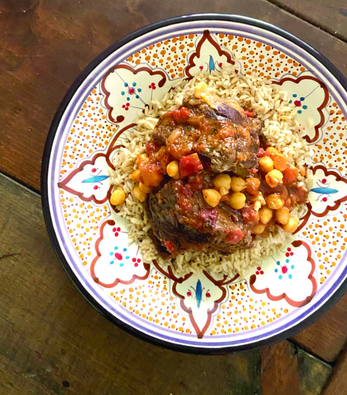 Short Ribs with Harissa  and Chickpeas