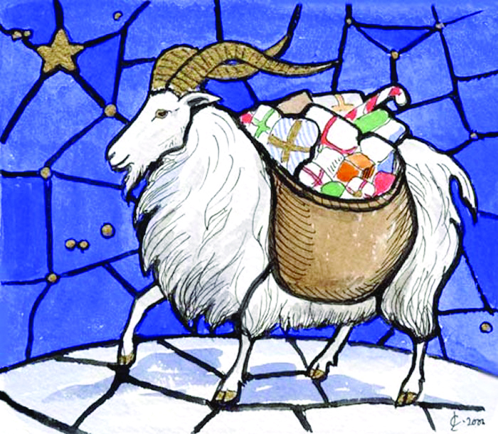 Forget reindeer. How about a Yule goat?