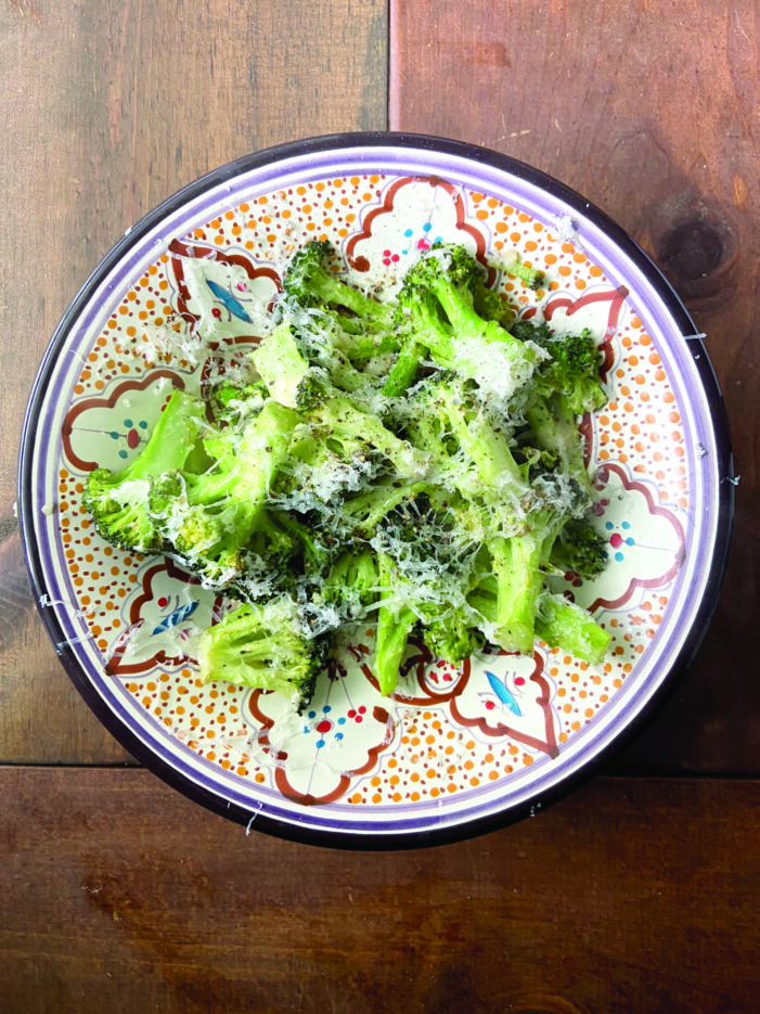 Roasted Broccoli with Manchego