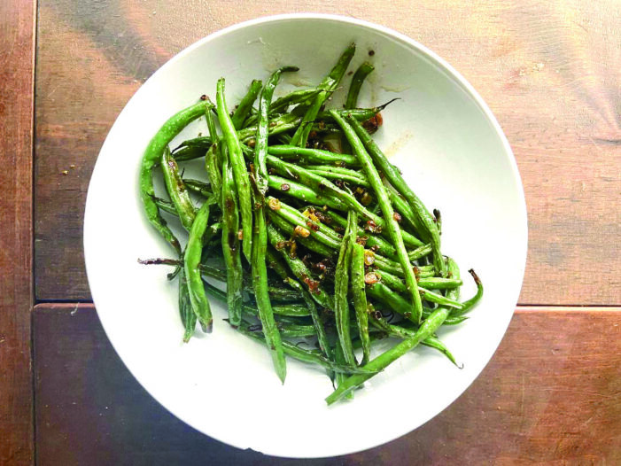 Roasted Green Beans with Scallion Brown Butter