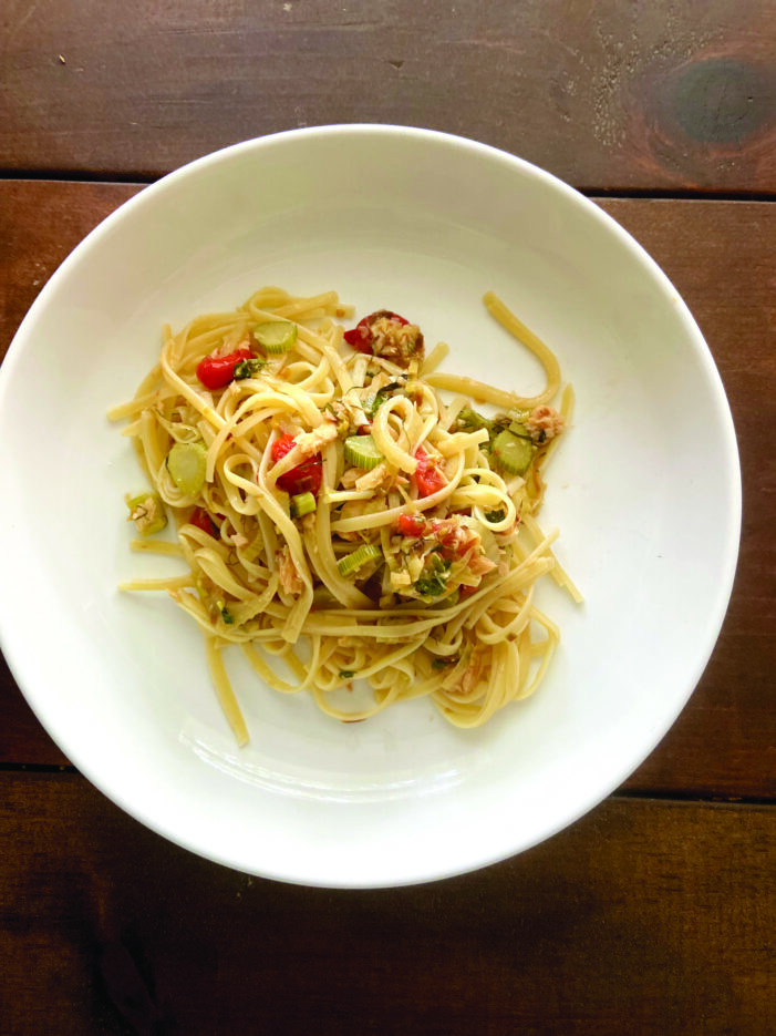 Linguine with Smoked Trout and Fennel