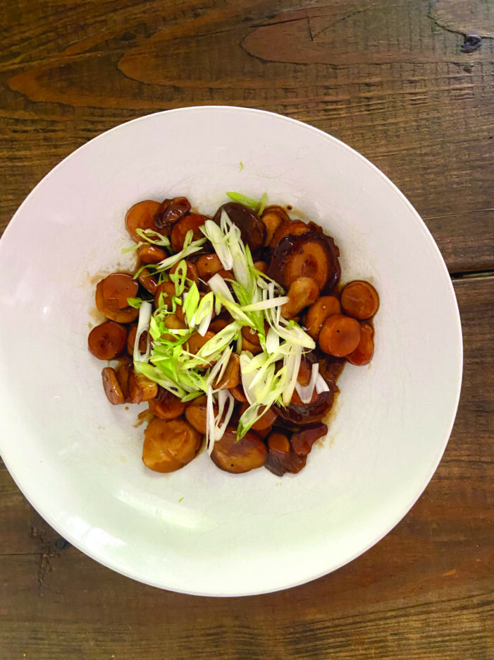 Soy Butter-Glazed King Oyster Mushrooms