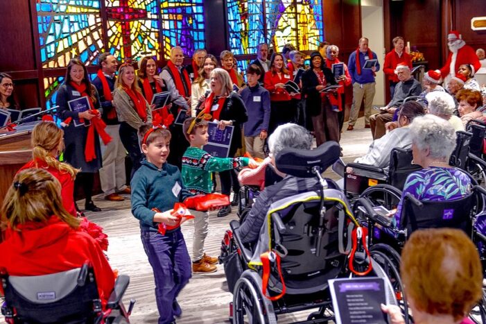 Choir treats residents to holiday cheer