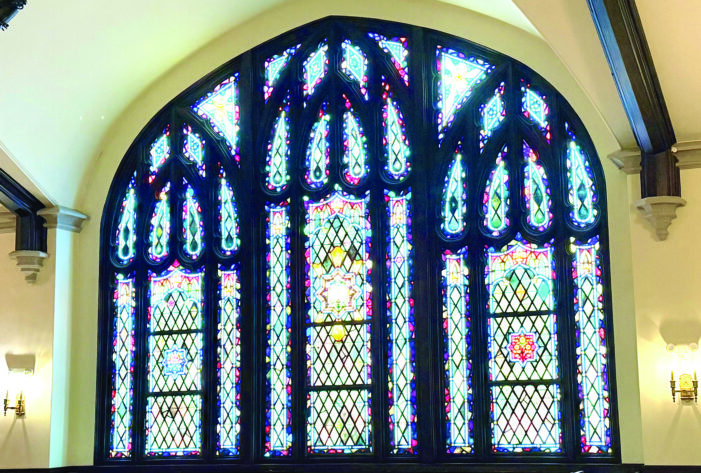 Historical stained-glass windows on view