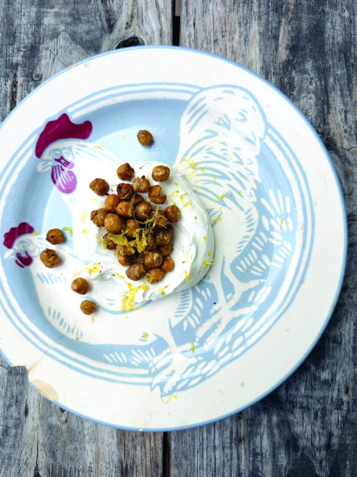 Crispy Chickpeas with Labneh