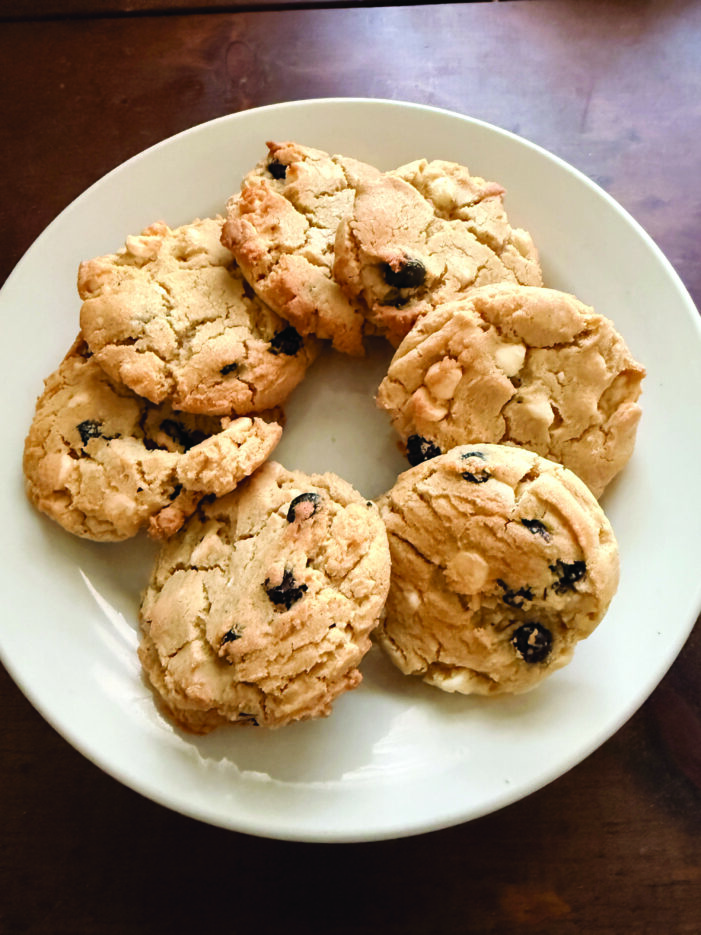 Mixed Berry-White Chocolate Cookies