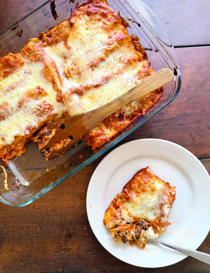 Sweet Potato-Black Bean Enchiladas